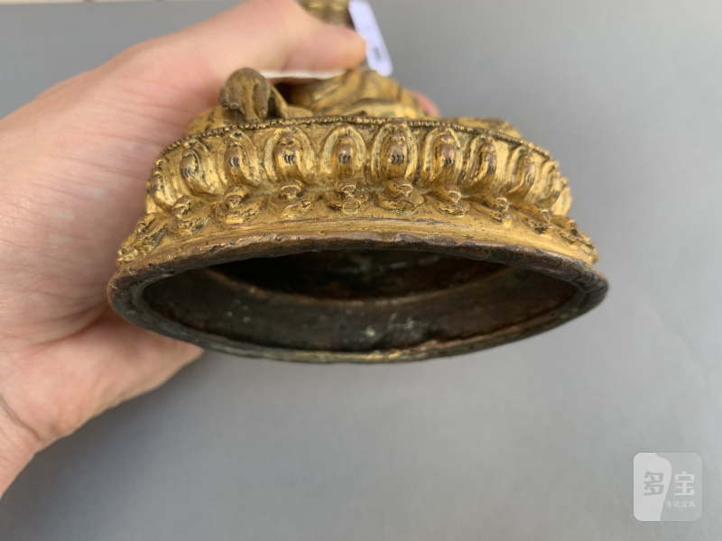 A GILT-COPPER FIGURE OF BUDDHA SHAKYAMUNI - 图12